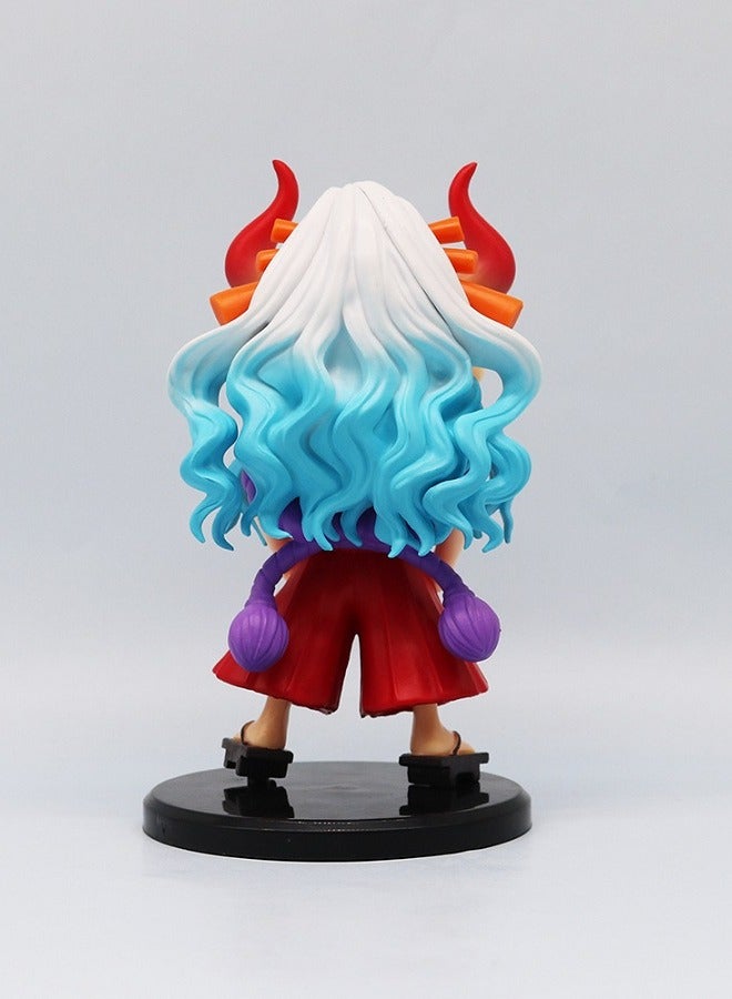 One Piece Yamato Sitting Q Version Fashion GK Handmade Figurine Model Car Decoration - Image 4